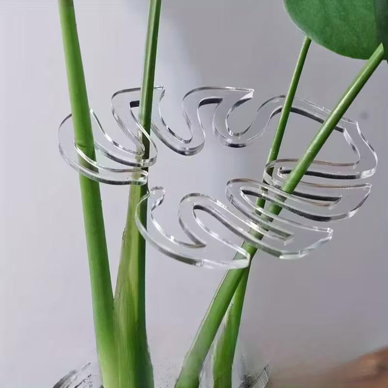 Plant Support Stake - 10-Pack Clear Flexible Plant Support Clips