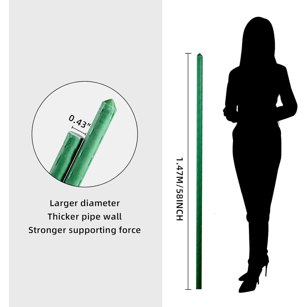 50 Pack 58-Inch Tomato Plant S - Plant Support Stake 评论和价格