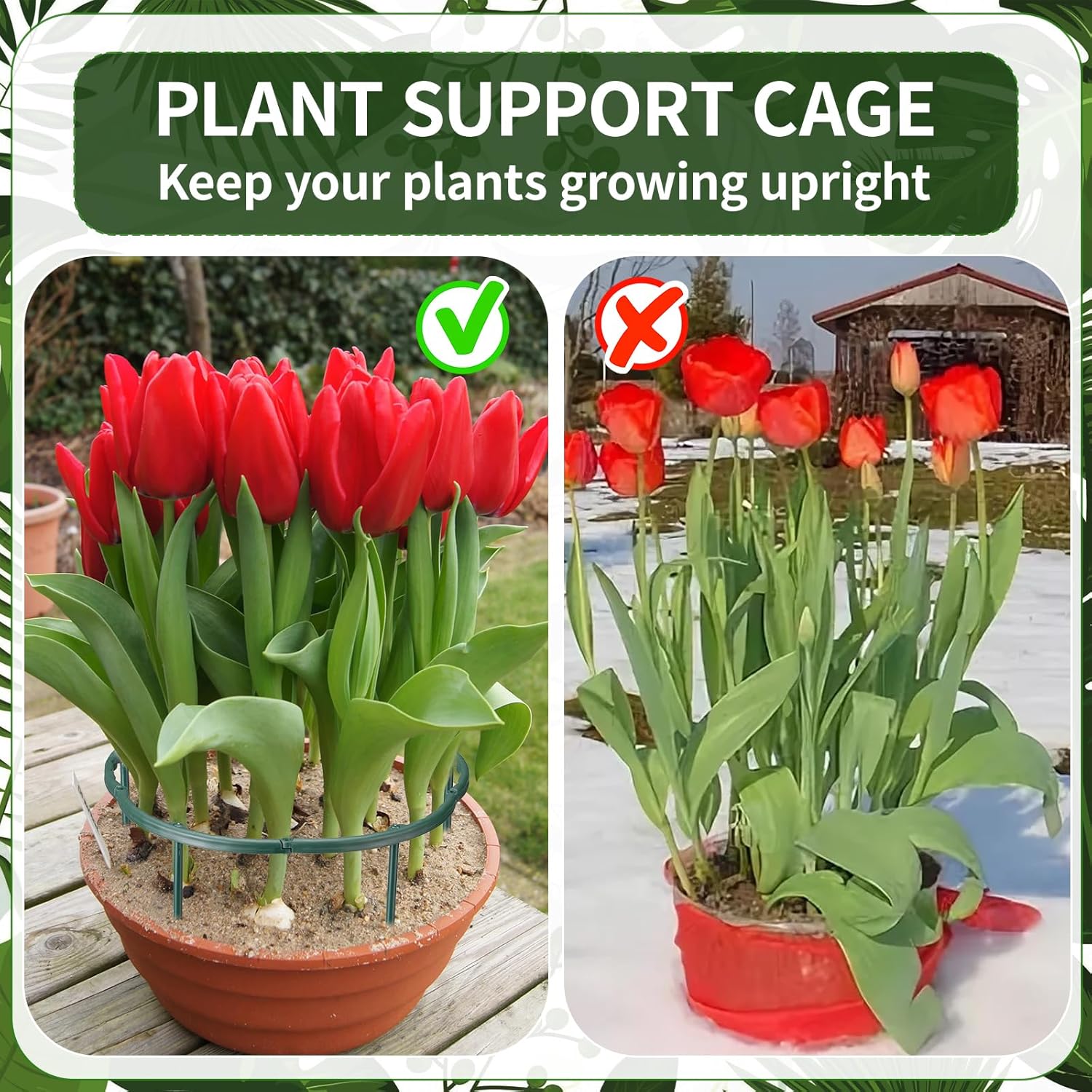 1/16pcs Plant Support Stake Fl - Plant Support Stake 评论和价格