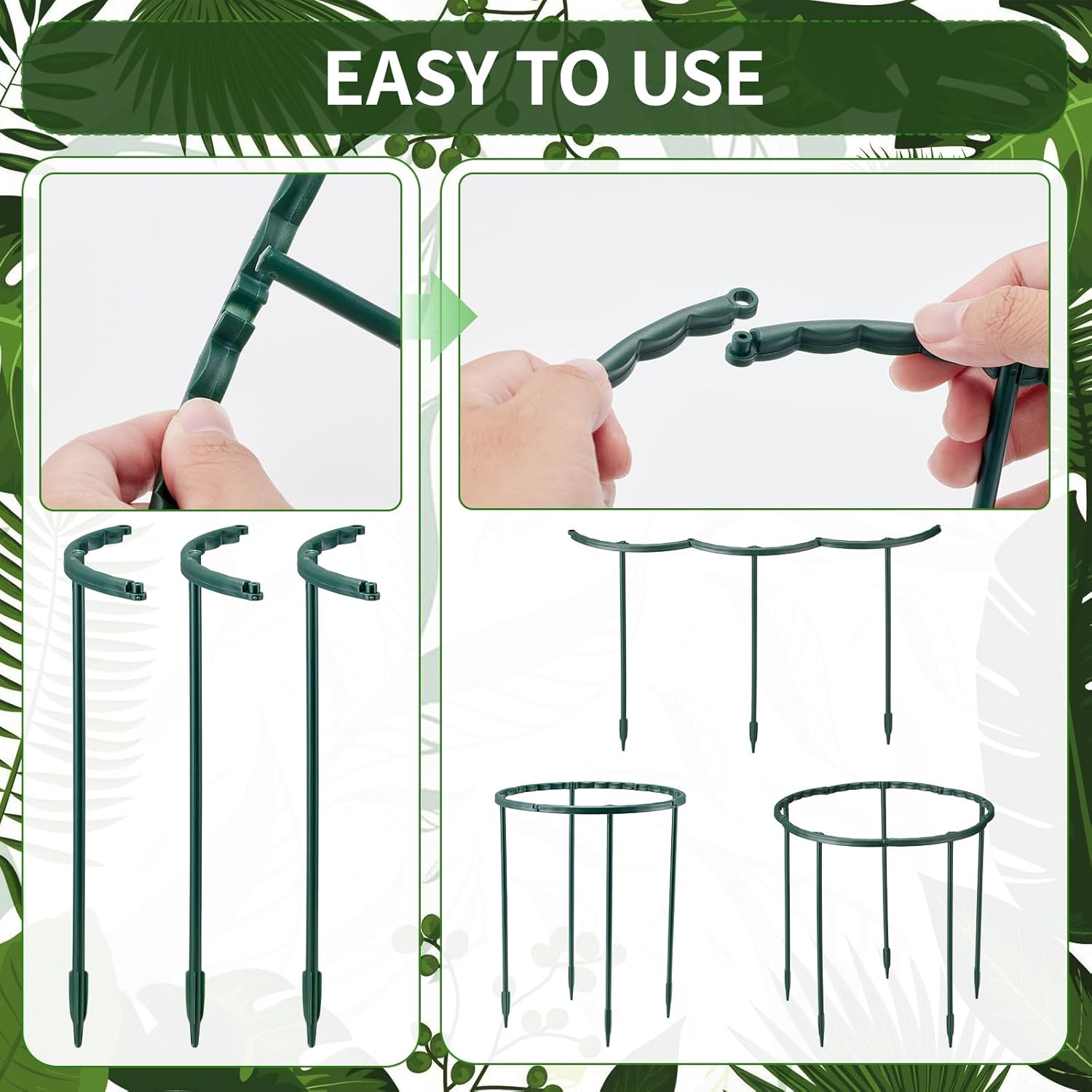 1/16pcs Plant Support Stake Fl - Plant Support Stake 评论和价格