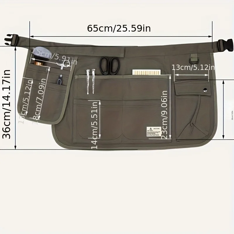 1pc Multi-Pocket Canvas Tool A - Gardening Tools Cartoon 评论和价格