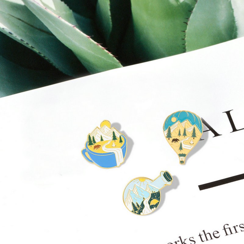 Camping Adventure Enamel Pins  - Outdoor Planting Bag 评论和价格