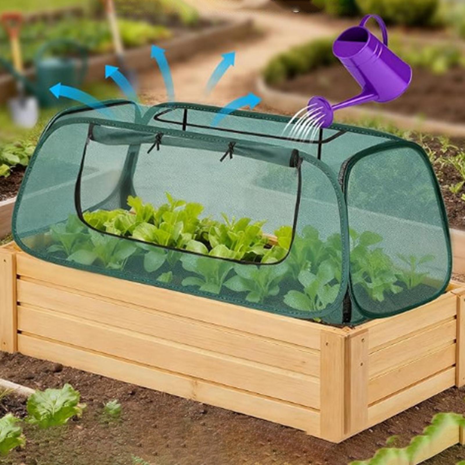 Popup Garden Mesh Plant Cover  - Outdoor Planting Bag 评论和价格