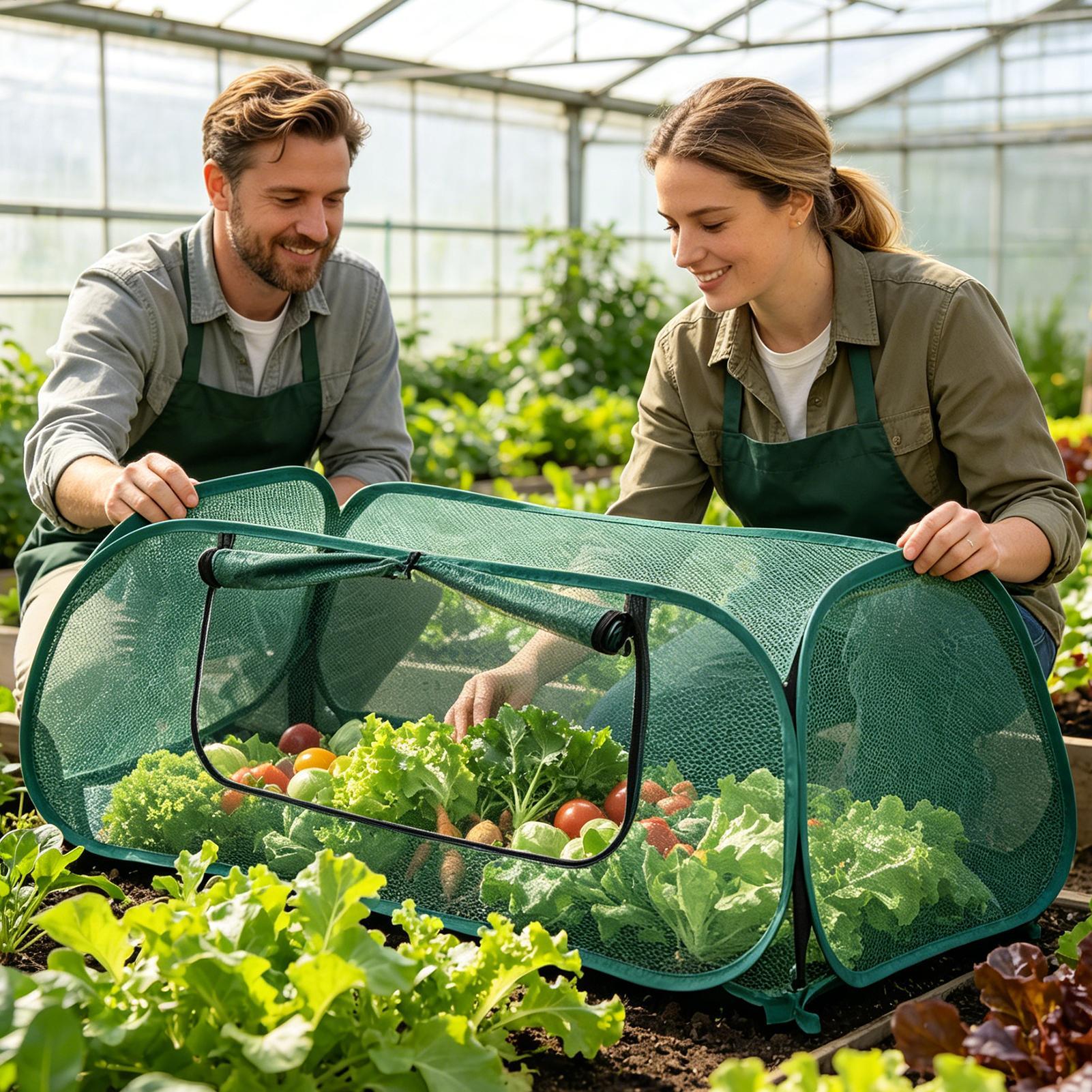 Popup Garden Mesh Plant Cover  - Outdoor Planting Bag 评论和价格