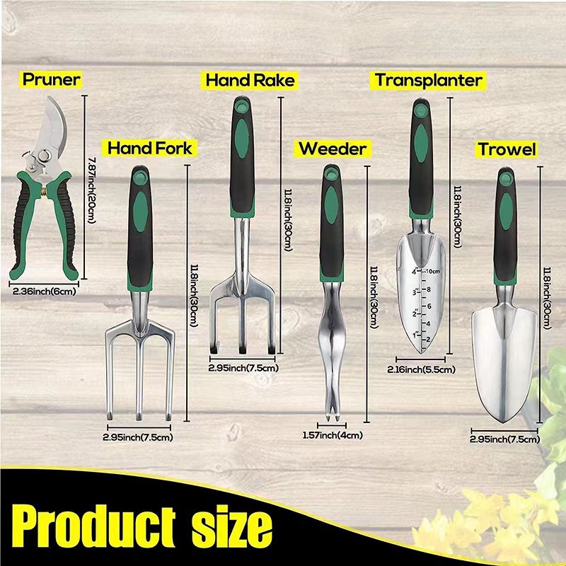 11 Pcs Garden Tool Set Aluminu - Gardening Tools Shovel 评论和价格