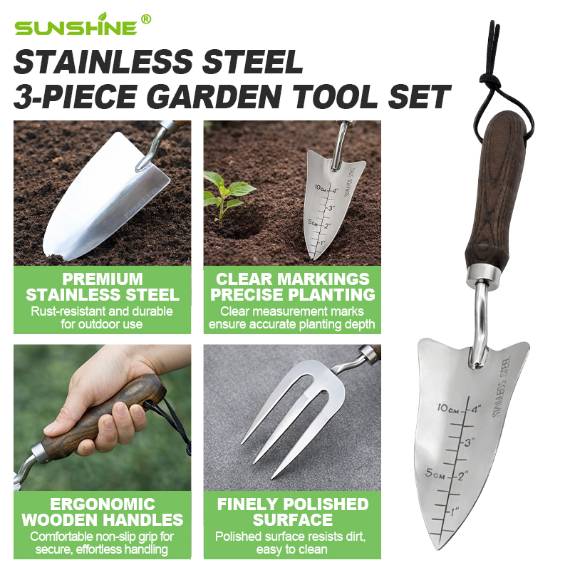 Custom Gardening Tools 3 Piece - Gardening Tools Shovel 评论和价格