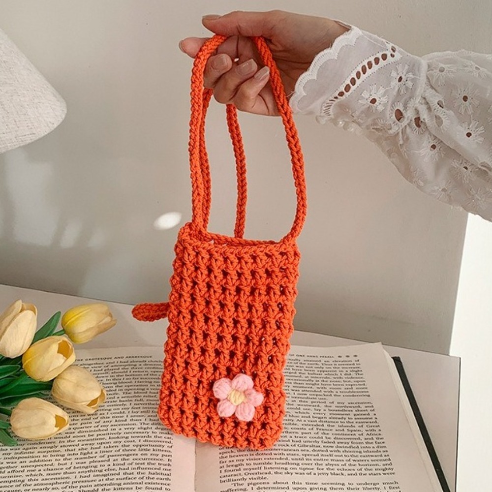 Sweet Flower Weaving Crossbody - Outdoor Planting Bag 评论和价格