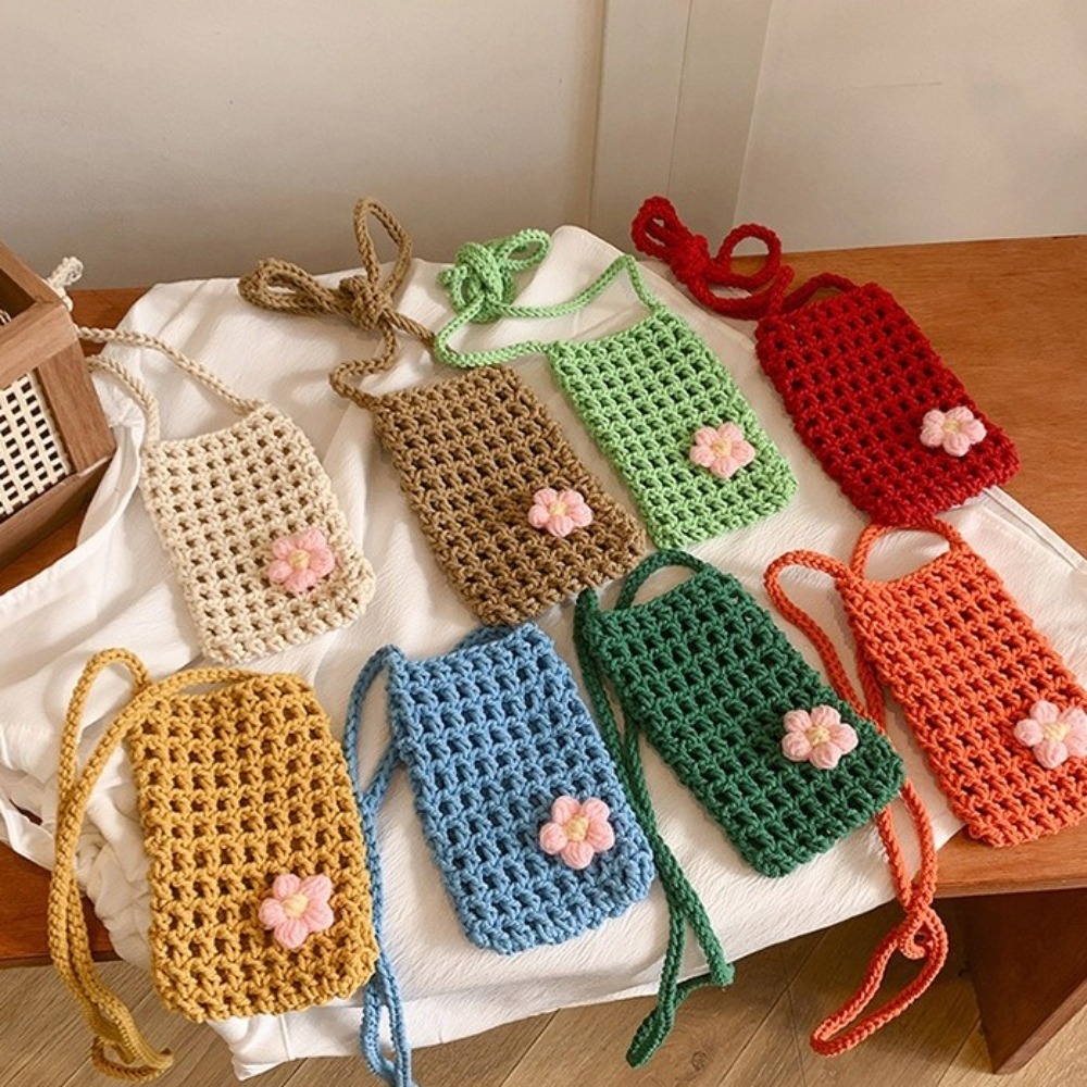 Sweet Flower Weaving Crossbody - Outdoor Planting Bag 评论和价格