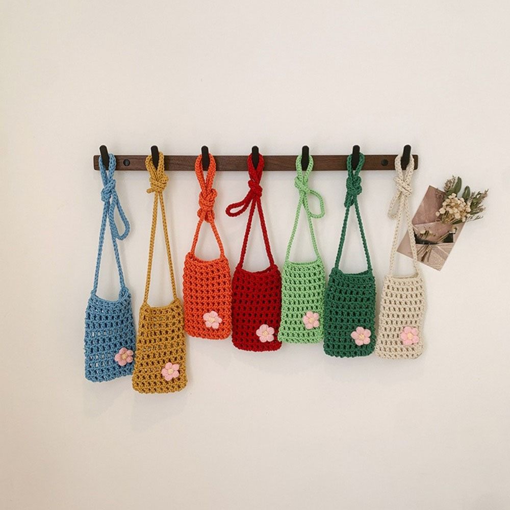 Sweet Flower Weaving Crossbody - Outdoor Planting Bag 评论和价格