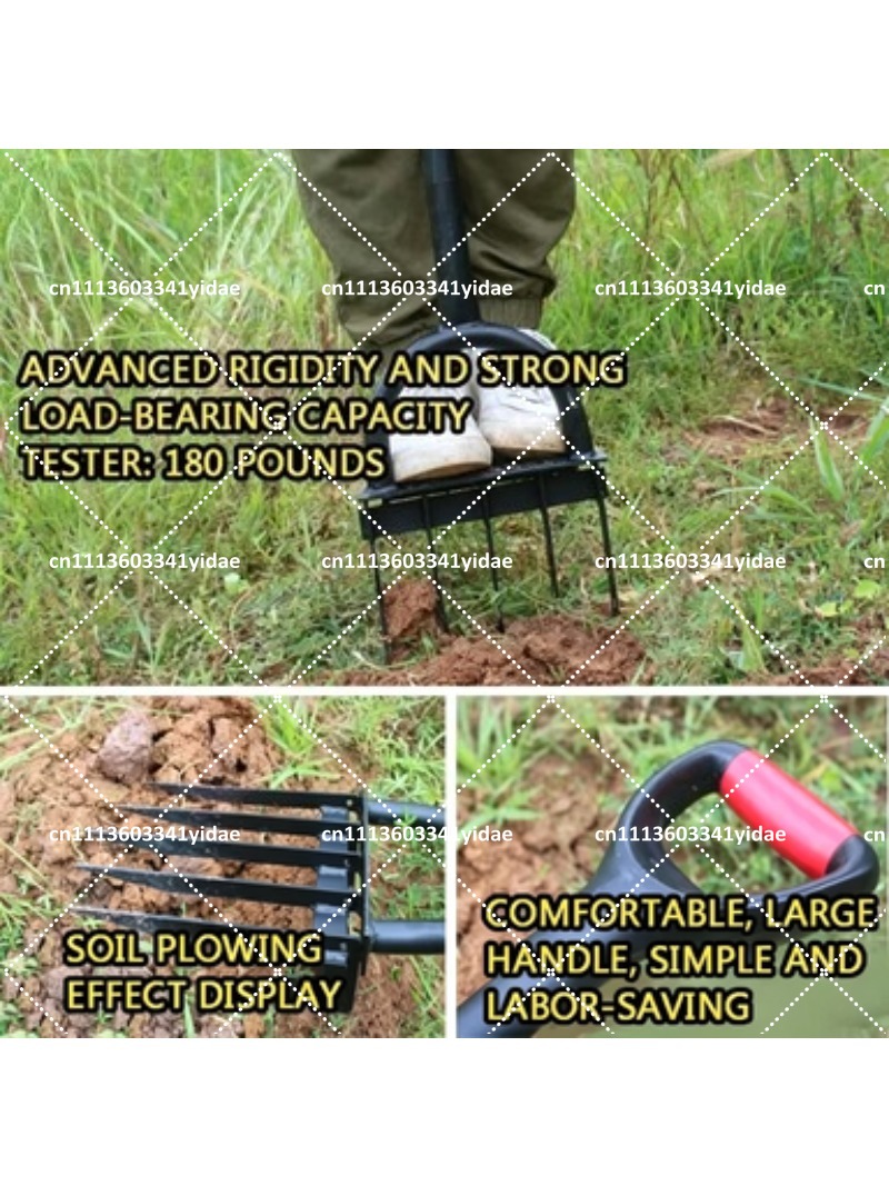 Steel Garden Fork Manual Soil  - Gardening Tools Shovel 评论和价格