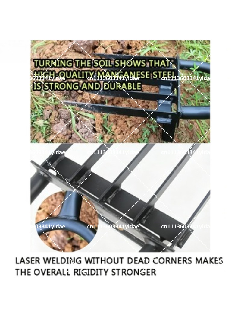 Steel Garden Fork Manual Soil  - Gardening Tools Shovel 评论和价格