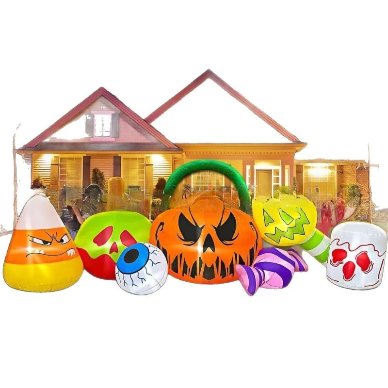 Halloween inflatable pumpkin c - Gardening Tools Cartoon 评论和价格