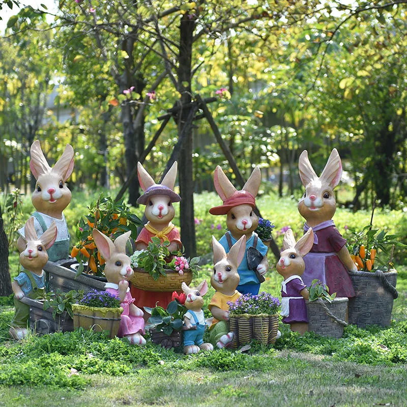 Cartoon rabbit flower pot tank - Gardening Tools Cartoon 评论和价格
