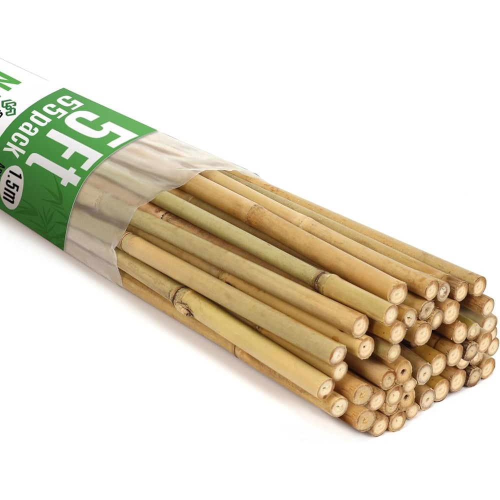 Set of 55 Bamboo Plant Stakes  - Plant Support Stake 评论和价格