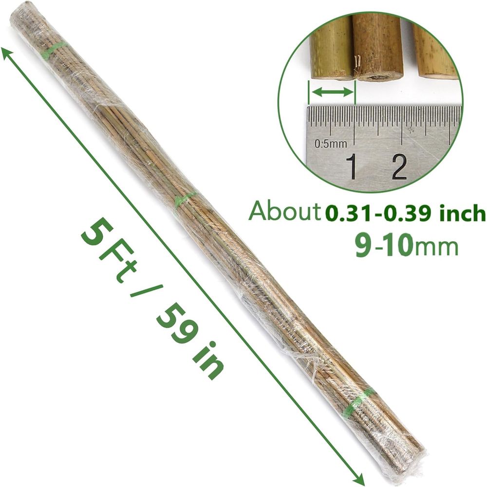 Set of 55 Bamboo Plant Stakes  - Plant Support Stake 评论和价格